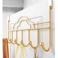 thumbnail image 3 of Heavy Duty Door Hooks Over Door Hook,Over Door Hanger,Over Door Hangers,Space Saving Over Door Coat Hooks for Hanging Coat Towel Bag,White (7 Hooks), 3 of 7