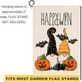 thumbnail image 6 of Shmbada Fall Halloween Gnomes Pumpkin Small Garden Flag 12x18 Inch Vertical Double Sided Bat Autumn Thanksgiving Burlap Yard Outdoor Decor, 6 of 7