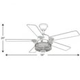 thumbnail image 5 of P2584-71-Progress Lighting-Greer - Wide - Ceiling Fan - 2 Light - Handheld Remote in Transitional style - 54 Inches wide by 20 Inches high-Gilded Iron, 5 of 7