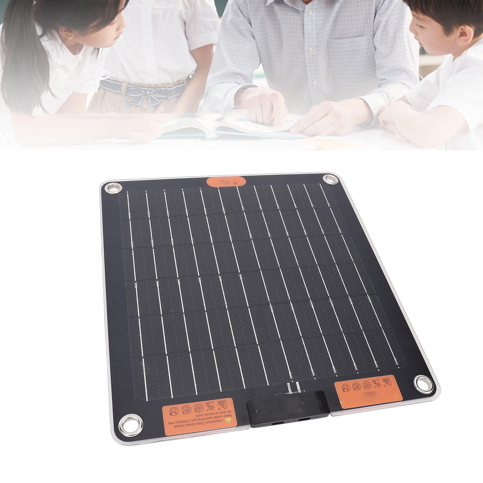 Yajisi 20W Dual‑Type‑C Portable Solar Panel Charger – Monocrystalline Silicon, 5V/2A, Double‑Sided, 20W, Ideal for Phone, Tablet, Camera