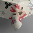 thumbnail image 5 of Beige Christmas Santa and Reindeer Pattern Square Tablecloth,Waterproof Square Table Cover,Wipeable Spillproof Washable Table Cover for Home Kitchen Party Decor 60"x60"(152x152cm), 5 of 6