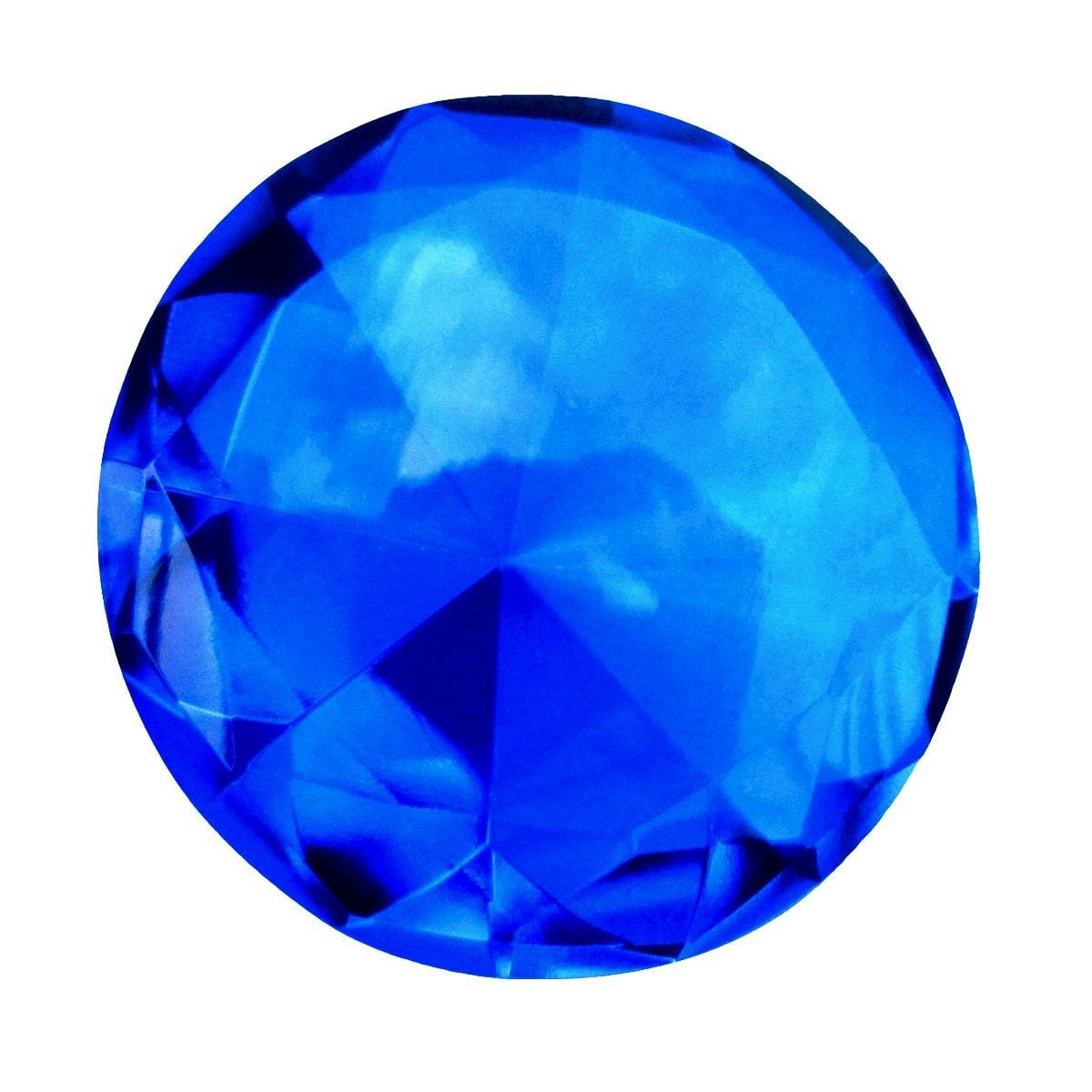 Cobalt blue cut glass diamond jewel