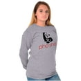 thumbnail image 4 of Funny Food Noodle Pun Pho Sho Panda Long Sleeve TShirt Men Women Brisco Brands S, 4 of 6