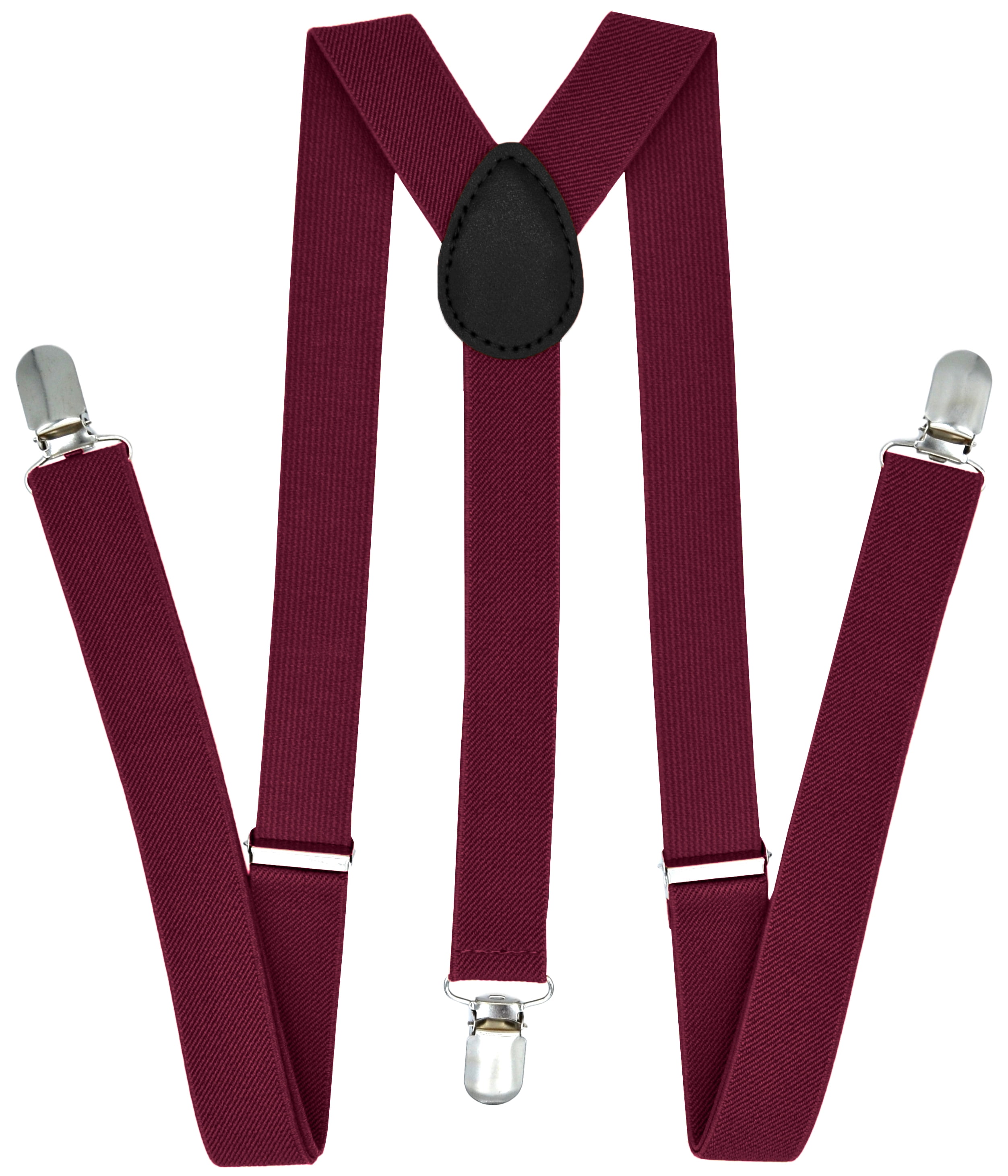 1X Rainbow Color  Mens Clip-on 1.5" WIDE Suspenders Elastic Y-Shape Suspender 