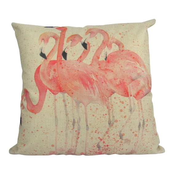Flamingos | Pillow Cover | Throw Pillow | Home Decor | Pillow | Gift for Her | Bird | Beach Decor | Coastal Decor | Birds in Paradise