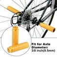 thumbnail image 2 of Unique Bargains 1Pair Aluminum Alloy BMX MTB Bike Bicycle Rear Foot Pegs Footrests Fit 3/8 Inch Axles Yellow, 2 of 7