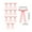 A-Pink-12PC, variant on Bows for Candlestick Decoration with Bow Knot Ribbon - Gift Packaging Decoration for Valentine's Day Christmas, Elegant Ribbon Ornaments for Various Holiday Scene Decor