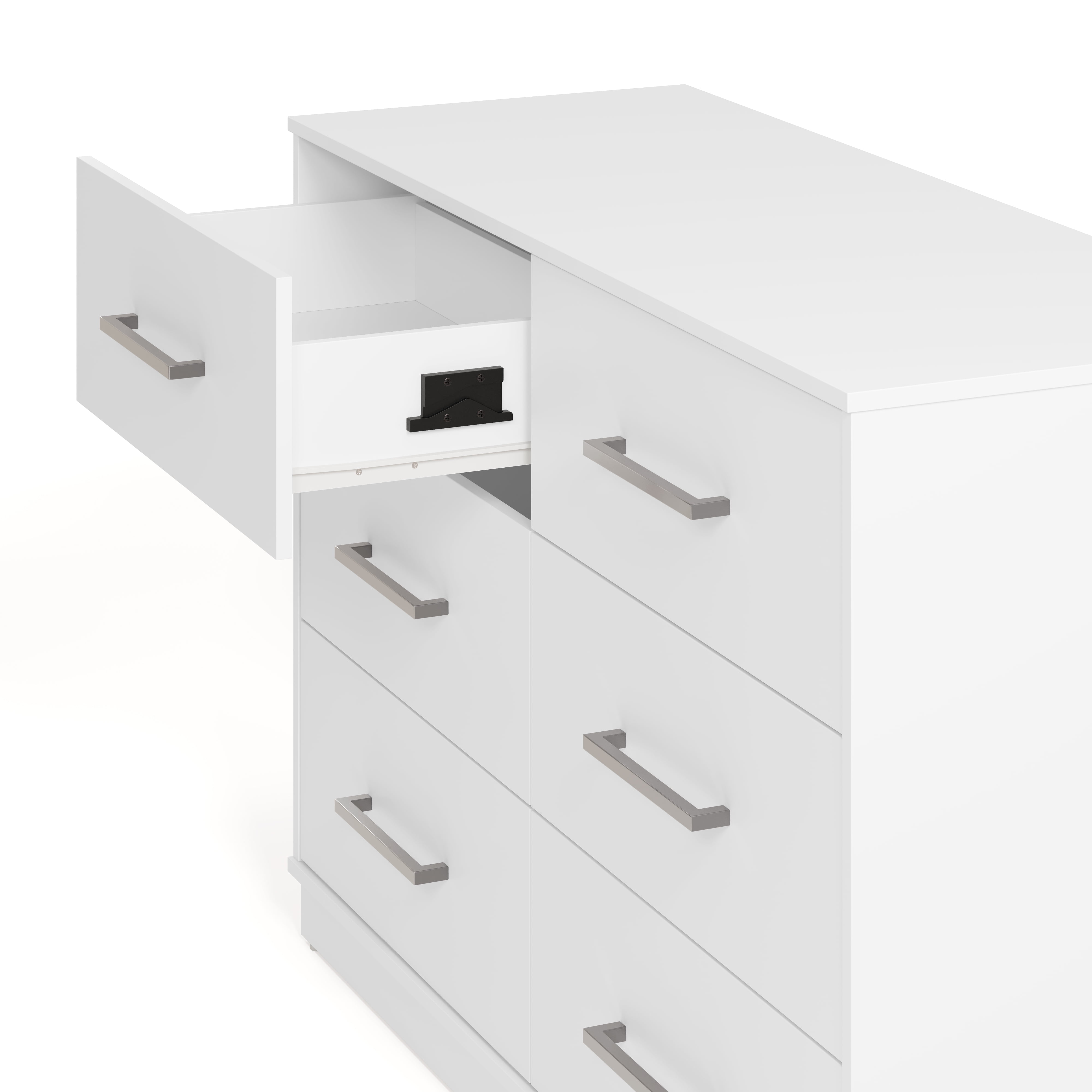 Graco Essentials 6 Drawer Nursery Double Dresser, White