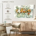 thumbnail image 5 of Elephant Stock Trois Beauties Wall Art - Horizontal Canvas Wall Art - Living Room Wall Decor - Floral And Botanical Canvas - Gray And Orange Decor By Carol Robinson - 24" x 16", 5 of 8