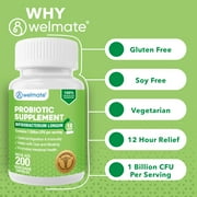 مكمل البروبيوتيك Welmate، بيفيدوباكتيريوم - 200 كبسولة