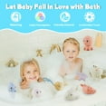 thumbnail image 7 of AMCHSURI 10Pcs Mold-Free Baby Bath Toys - Ocean Animal Floaters for 6M-3Y Toddlers, Bathtub Water Play Set with Early Learning Educational Gifts, 7 of 7