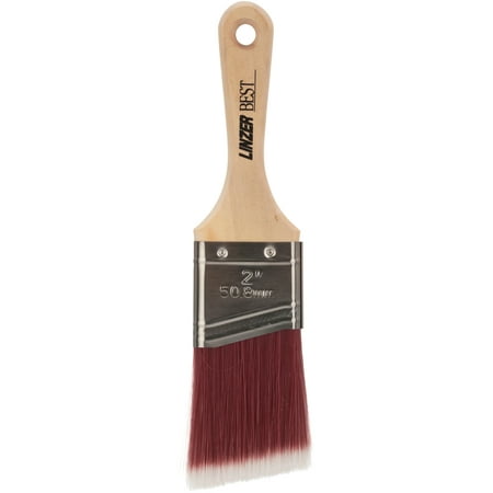 Linzer Best Professional All Paints Solid Round Blended Polyester 2” Angle Paint (Best Paint Brush For Latex Paint)