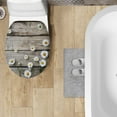 thumbnail image 4 of ZIATUBLE Wooden Daisy Toilet Lid Cover Protction Round Elongated Toilet Seat Covers for Bathroom Washable Toilet Lid Seat Decoration Cover Fits Most Toilet Lids, 4 of 6