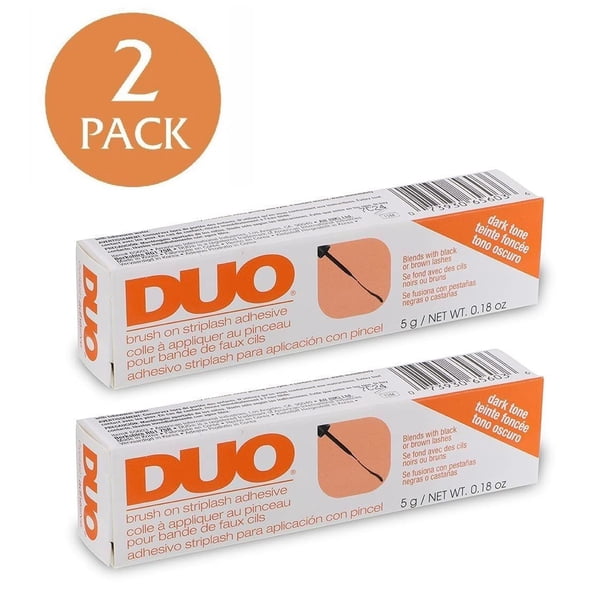 Pegamento para pestañas Ardell Duo Dark Brush On Adhesivo de 5 ml (paquete de 2)
