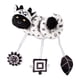 thumbnail image 3 of Juguetes de peluche en espiral para bebé, cochecito de juguete elástico en blanco y negro Vaca, 3 of 9