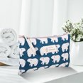 thumbnail image 1 of Bolsa de cosméticos de lona con estampado de monedero para mujer, de maquillaje de viaje (oso polar) Likrtyny Para Estrenar, 1 of 5