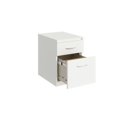 thumbnail image 3 of Hirsh 20" Deep Mobile Pedestal File Cabinet 2 Drawer Box-File, Letter Width, White, 3 of 5