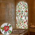 thumbnail image 3 of Lámina protectora para ventanas Windimiley 3D con estampado de rosas y flores, 43 x 100 cm, 3 of 9