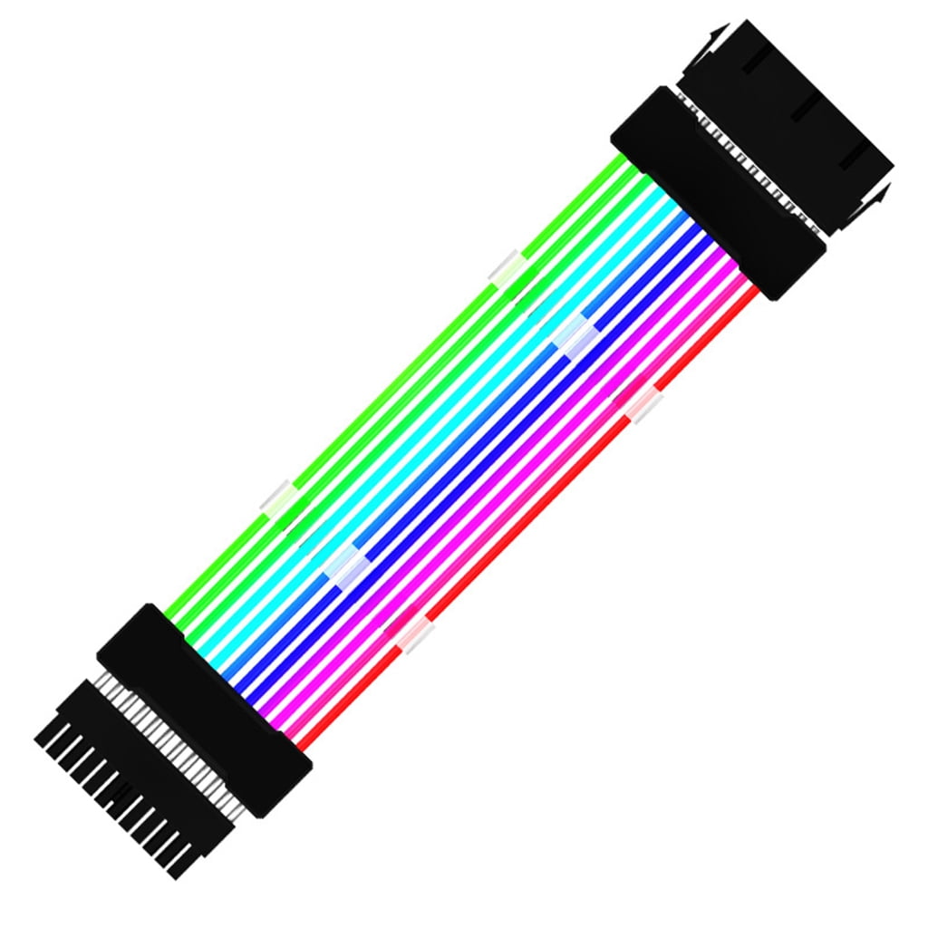 Power Extension Cable 24 Pin Motherboard 5V ARGB Power Cable For PC Case Chassis Support Sync Flexible Light