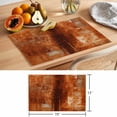 thumbnail image 6 of Burnt Orange Placemats Set of 4 Retro Oil Painting Modern Abstract Art Aesthetics Place Mats Indoor Wipeable Table Mats Washable Dining Table Placemats for Kitchen Holiday Party Home Decor 13x19 Inch, 6 of 9