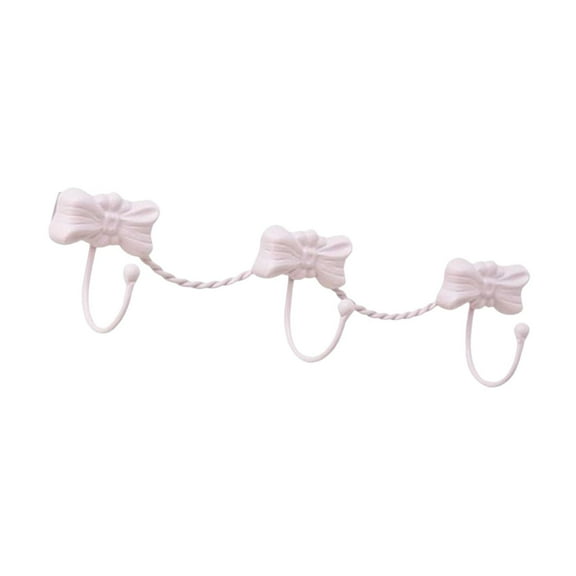yotijay Wall Hooks for Hanging Entryway Wall Hook Metal Hanger Wall Organizer Robe Hook Pink