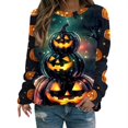 thumbnail image 2 of Halloween Sweatshirts For Women Oversized Shirts Tops | Witch Sweatshirt,Shirt,Fall Pullover Top,Lightweight Witch Long Sleeve,Witchy Clothes, 2 of 5