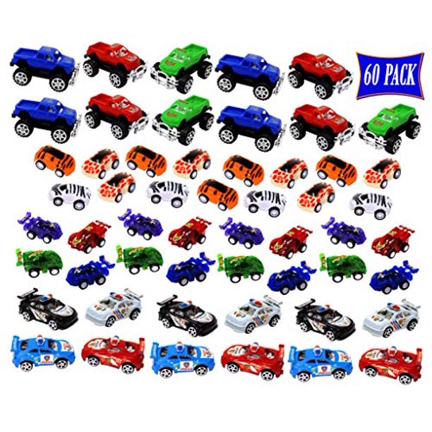 60 coches de juguete, camiones, camionetas, camiones monstruo, camiones de bomberos, aviones y todo tipo de vehículos para niños que juegan. Surtido de coches de juguete, ideal para la diversión en el Smart N. Inc. 14181840201