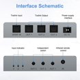 thumbnail image 4 of Répartiteur Audio Optique Numérique 3 Ports Spdif Toslink Alliage d'Aluminium Répartiteur Optique 1 en 3 Support Dts, 4 of 5