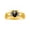 Black Star Sapphire, variant on Mens Rings Yellow Gold Plated Silver Classic Design 7X5MM Oval Gemstone & Diamond Ring Amethyst February Birthstone Ring Size 11