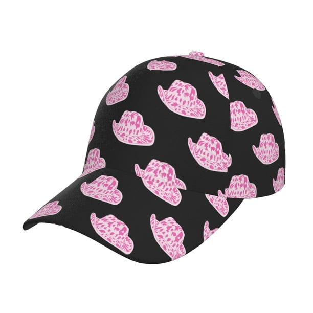 Fotbe Cowboy Hat Gorro Clásico de Béisbol, Gorra Ajustable con Broche Snapback, Gorro de Exterior de Algodón Suave