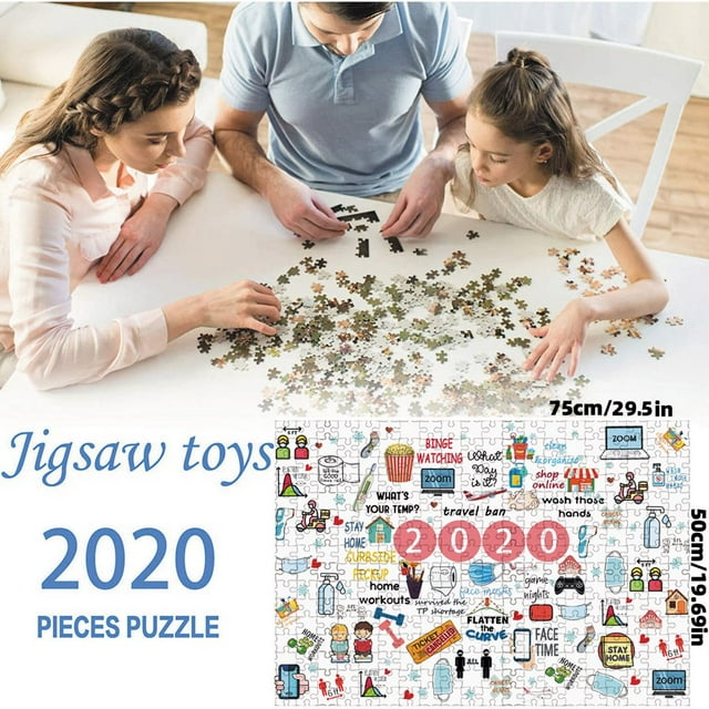 Puzzle Paper Puzzle 2020 New Year‘s Puzzle Home Parent Child Interactive Toys