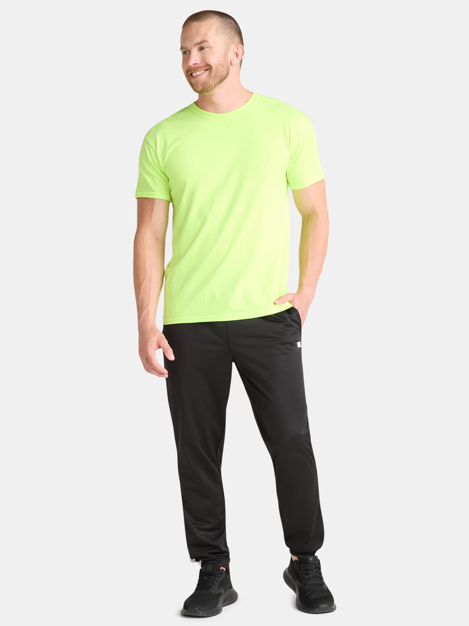 Athletic Works Men's and Big Men's Cotton Active Tee, Sizes XS-5XL and Tall Sizes