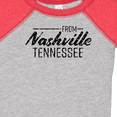 thumbnail image 4 of Inktastic From Nashville, Tennessee- State Capital Distressed Text Boys or Girls Baby Bodysuit, 4 of 5