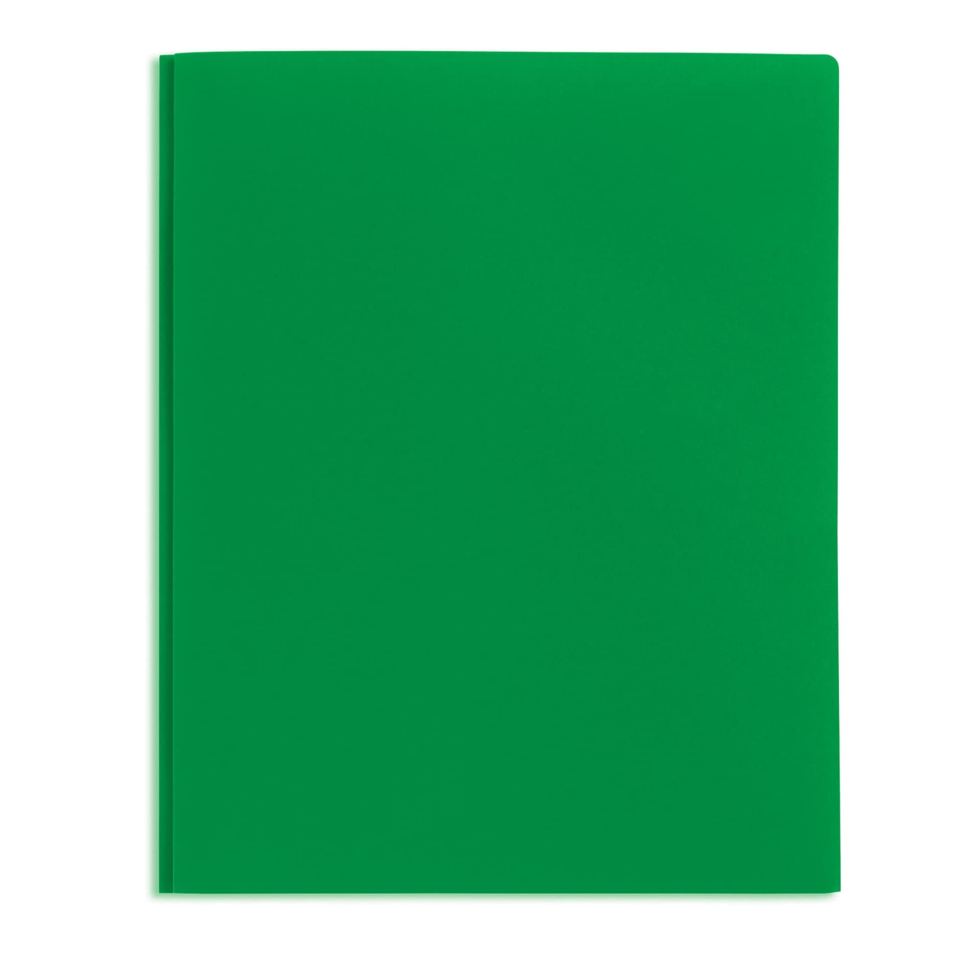 Office Depot® Brand 2-Pocket School-Grade Poly Folders With Prongs, 8-1/2" x 11", Assorted Colors, Pack Of 48