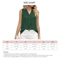 thumbnail image 3 of Top sin mangas para mujer, cuello en V, Color puro, estilo suelto, camiseta sin mangas de verano a la moda transpirable, 3 of 7