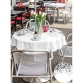 thumbnail image 5 of Outdoor Tablecloth with Umbrella Hole for Patio/Picnic/Party/Camping, Grey Leaves Waterproof Table Cloth Round Cover Washable, Summer Botanical (Dia 54"), 5 of 8