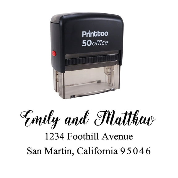 Printtoo Custom Return Address Stamper Personalized Wedding Invitation Rubber Stamp Gift