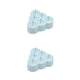 thumbnail image 2 of Yuarrent Bandejas de cubitos de hielo elegantes y convenientes para bebidas sin esfuerzo, jugo de naranja, moldes de cubitos de hielo, bandejas, Triángulo azul 2Conjunto, 2 of 6