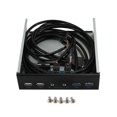 thumbnail image 2 of 2 Pcs Boîtier de Bureau Pc 5.25 Pouces Panneau avant Interne Hub USB 2 Ports USB 3.0 et 2 Ports USB 2.0.pa, 2 of 5