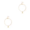 thumbnail image 4 of Tobillera Minnieouse de cadena Ajustable Aleación de Oro y plata Estrella de mar 2piezas, 4 of 6