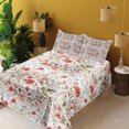 thumbnail image 2 of Ambesonne Vintage Fitted & Top Sheet Set with Shams, Romantic Feminine Spring, Multicolor, 2 of 5