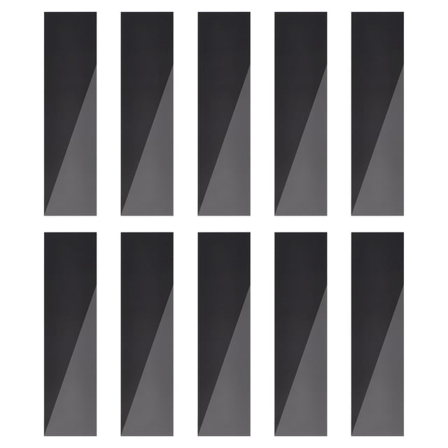 Tira espejo pared Unique Bargains 20uds 2' x 7.9' Auto adhesivo Acrílico Negro