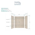 thumbnail image 5 of Transolid Ewk604872 Expressions 60" W X 48" D X 72" H Three Panel Shower Wall Kit -, 5 of 6