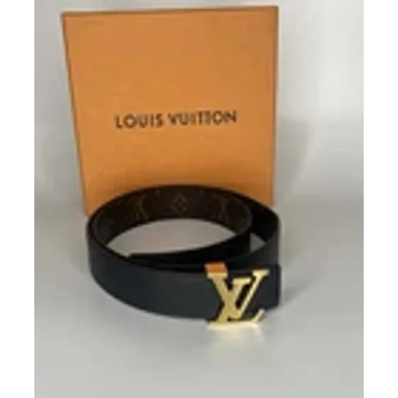 Louis Vuttion Louis Vuttion Louis Vuttion Iconic 25mm Belt Monogram Coated Canvas 75cm Belts