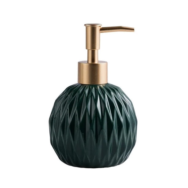 Hot6sl Ofertas Del Día Botella de Jabón de Manos de Cerámica, Decoración de Baño, Botella de Loción de Inodoro, Dispensador de Jabón Geométrico Moderno