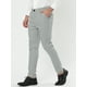 thumbnail image 2 of Pantalones de vestirrayas pahombre Pantalones de negocios con frente plano y corte entallado gris L, 2 of 3