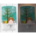 thumbnail image 2 of Merry Christmas Tree Pekingnese Red White Ceramic Night Light, 2 of 2