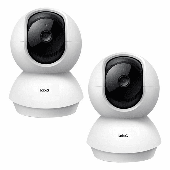 Videovigilancia Cronos 2 Cámaras blancas 2MP Full Hd Wifi Audio Bidireccional / Cobertura 360° Lab.G, Blanco