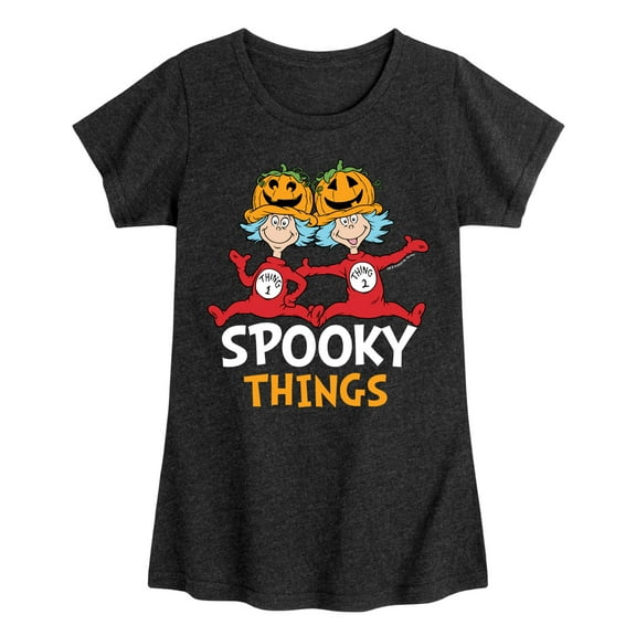 Dr. Seuss - Spooky Things - Toddler And Youth Girls Short Sleeve Graphic T-Shirt