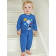 thumbnail image 4 of BemeyourBBs Baby Boy First Birthday Outfit Planet Astronaut Print Sweatshirt Pants, 4 of 9